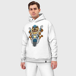 Мужской костюм оверсайз Biker Taz, цвет: белый — фото 2