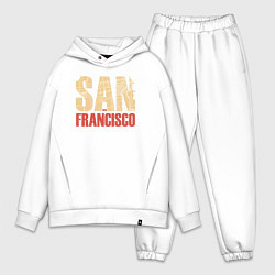Мужской костюм оверсайз San Francisco, цвет: белый