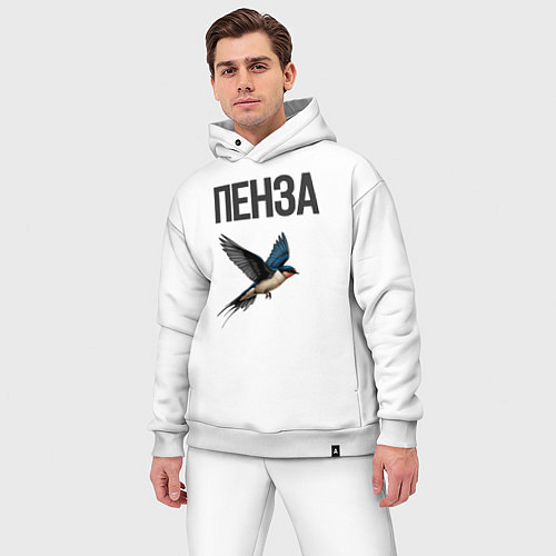 Мужской костюм оверсайз Пенза / Белый – фото 3