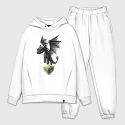 Мужской костюм оверсайз Ender Dragon, цвет: белый