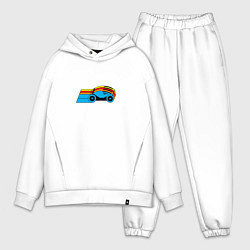 Мужской костюм оверсайз Tron motorbike, цвет: белый