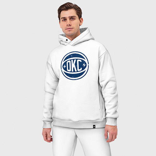 Мужской костюм оверсайз OKC ball / Белый – фото 3