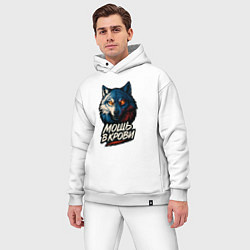 Мужской костюм оверсайз Мощь в крови, цвет: белый — фото 2