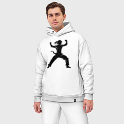 Мужской костюм оверсайз Капоэйра боец, цвет: белый — фото 2