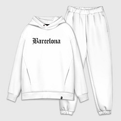 Мужской костюм оверсайз Barcelona Catalonia - Spain, цвет: белый