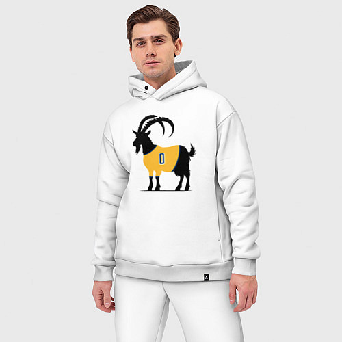 Мужской костюм оверсайз Haliburton goat / Белый – фото 3