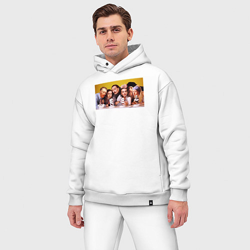 Мужской костюм оверсайз Художниик друзья / Белый – фото 3