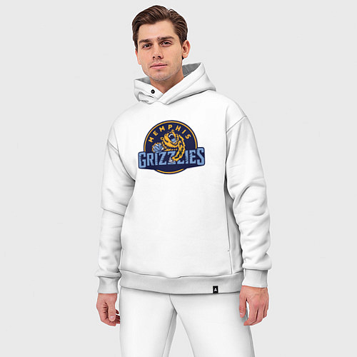 Мужской костюм оверсайз Memphis Grizzlies - NBA / Белый – фото 3