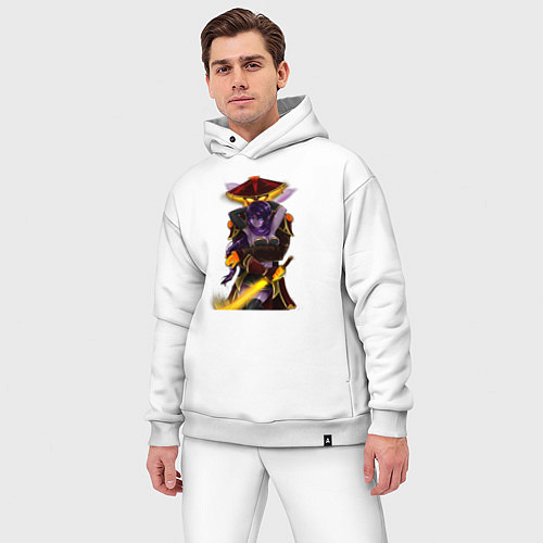 Мужской костюм оверсайз Темпларка с Эмбером / Белый – фото 3