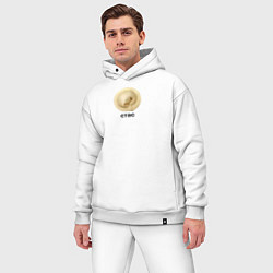 Мужской костюм оверсайз Стас Пельмень, цвет: белый — фото 2