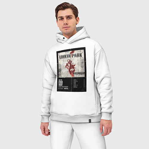 Мужской костюм оверсайз Linkin Park альбом Hybrid Theory / Белый – фото 3