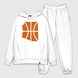 Мужской костюм оверсайз Arizona - Phoenix Suns, цвет: белый