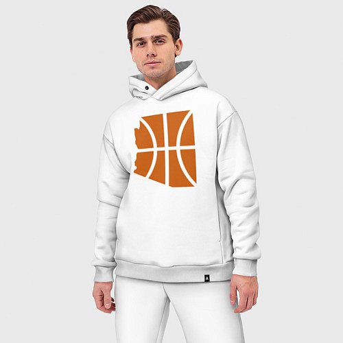 Мужской костюм оверсайз Arizona - Phoenix Suns / Белый – фото 3