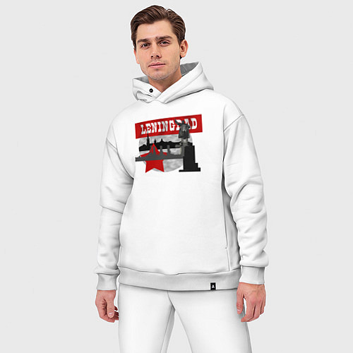 Мужской костюм оверсайз Leningrad / Белый – фото 3