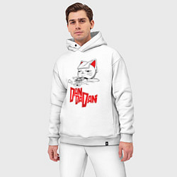 Мужской костюм оверсайз Dandadan - chill, цвет: белый — фото 2