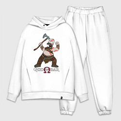 Мужской костюм оверсайз Homer - god of bar, цвет: белый