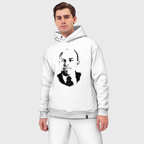 Мужской костюм оверсайз Lenin USSR / Белый – фото 3