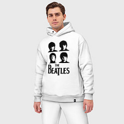 Мужской костюм оверсайз Beatles исполнители, цвет: белый — фото 2