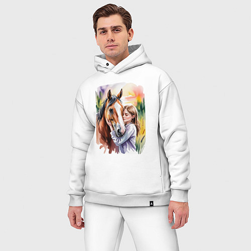 Мужской костюм оверсайз Доверие / Белый – фото 3