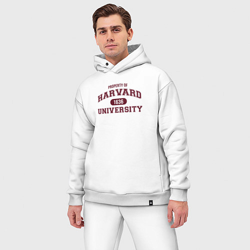 Мужской костюм оверсайз Harvard / Белый – фото 3