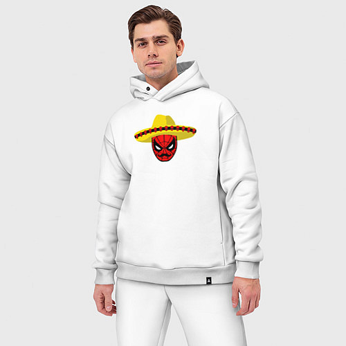 Мужской костюм оверсайз Мексиканский человек-паук / Белый – фото 3