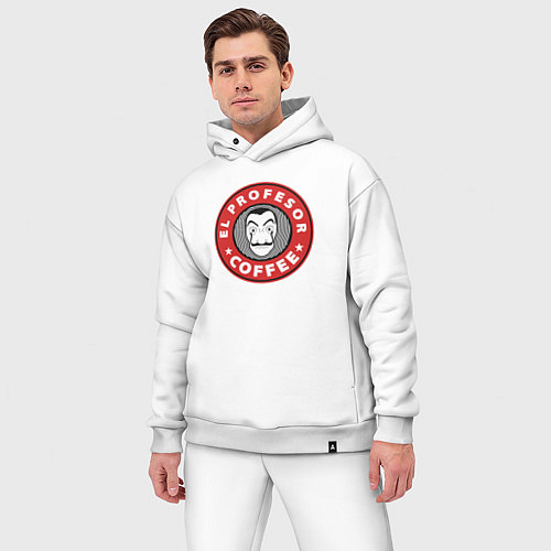 Мужской костюм оверсайз El profesor coffee / Белый – фото 3
