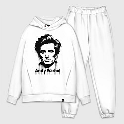 Мужской костюм оверсайз Молодой Энди Уорхол, цвет: белый