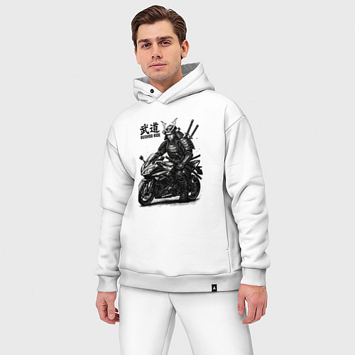 Мужской костюм оверсайз Bushido ride / Белый – фото 3