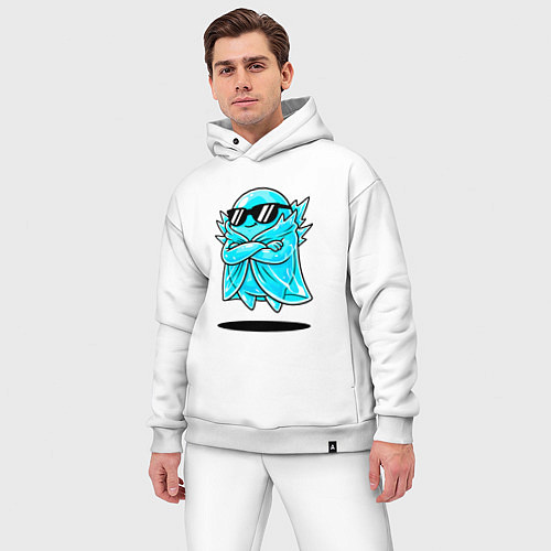 Мужской костюм оверсайз Ледяной призрак / Белый – фото 3