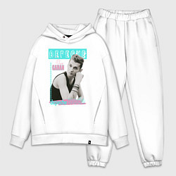 Мужской костюм оверсайз Depeche Mode Dave Gahan - 80s style, цвет: белый