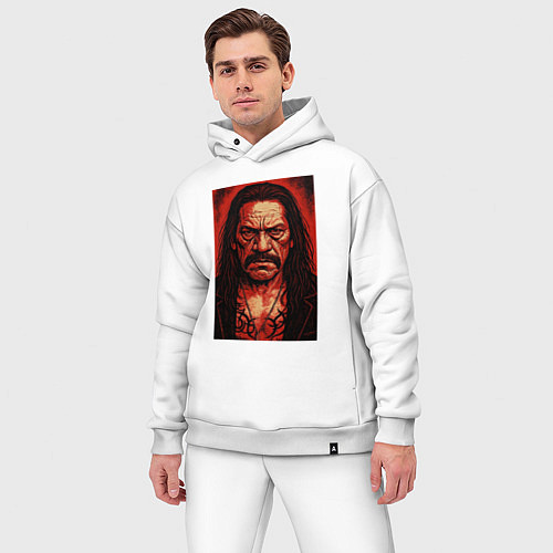 Мужской костюм оверсайз Дэнни Трехо / Белый – фото 3