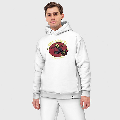 Мужской костюм оверсайз Skullrider / Белый – фото 3