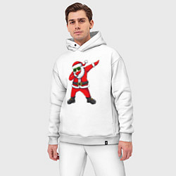 Мужской костюм оверсайз Дед мороз флексит, цвет: белый — фото 2