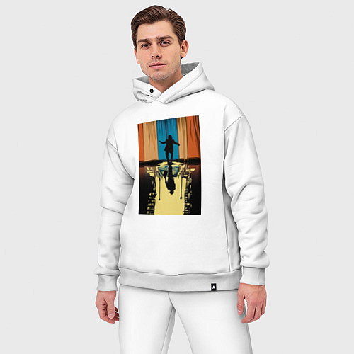 Мужской костюм оверсайз Танцующий Джокер / Белый – фото 3