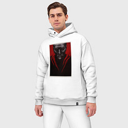 Мужской костюм оверсайз Джон Крамер - Пила, цвет: белый — фото 2