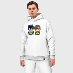 Мужской костюм оверсайз Batman and Robin kids, цвет: белый — фото 2