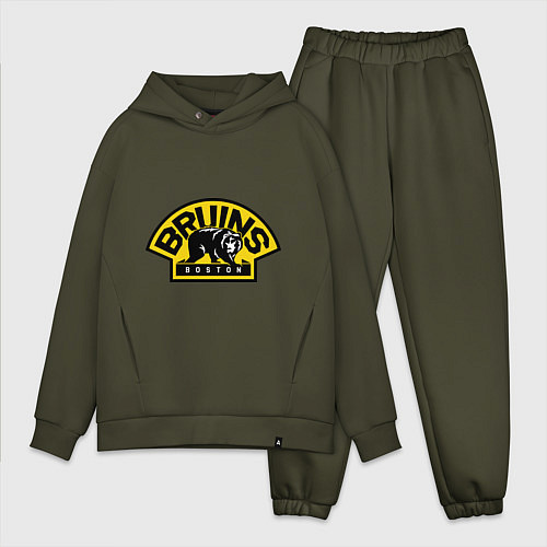Мужской костюм оверсайз HC Boston Bruins Label / Хаки – фото 1