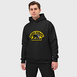 Мужской костюм оверсайз HC Boston Bruins Label, цвет: черный — фото 2