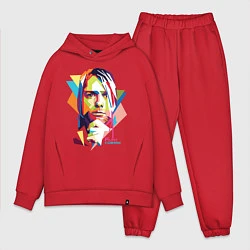 Мужской костюм оверсайз Kurt Cobain: Colors, цвет: красный