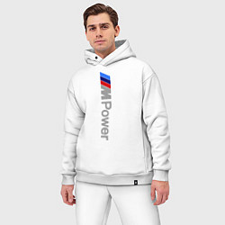 Мужской костюм оверсайз BMW M Power, цвет: белый — фото 2