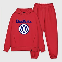 Мужской костюм оверсайз Volkswagen Das Auto, цвет: красный
