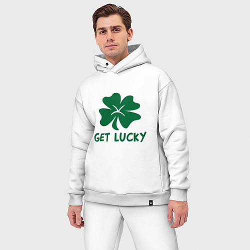 Мужской костюм оверсайз Get lucky / Белый – фото 3