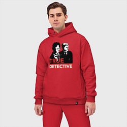 Мужской костюм оверсайз True Detective, цвет: красный — фото 2