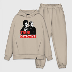 Мужской костюм оверсайз True Detective, цвет: миндальный