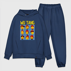 Мужской костюм оверсайз Wu-Tang Clan Faces цвета тёмно-синий — фото 1