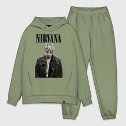 Мужской костюм оверсайз Kurt Cobain: Young, цвет: авокадо