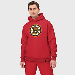 Мужской костюм оверсайз Boston Bruins, цвет: красный — фото 2