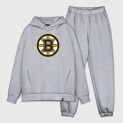 Мужской костюм оверсайз Boston Bruins / Меланж – фото 1