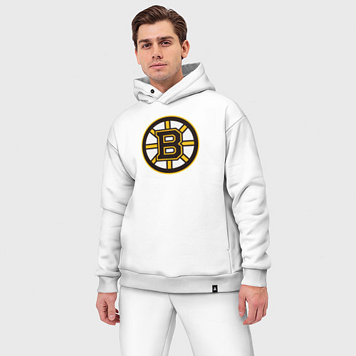 Мужской костюм оверсайз Boston Bruins / Белый – фото 3