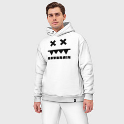 Мужской костюм оверсайз Eatbrain Logo, цвет: белый — фото 2